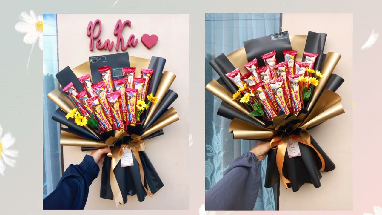Tutorial Buket Snack Beng Beng, mudah untuk pemula