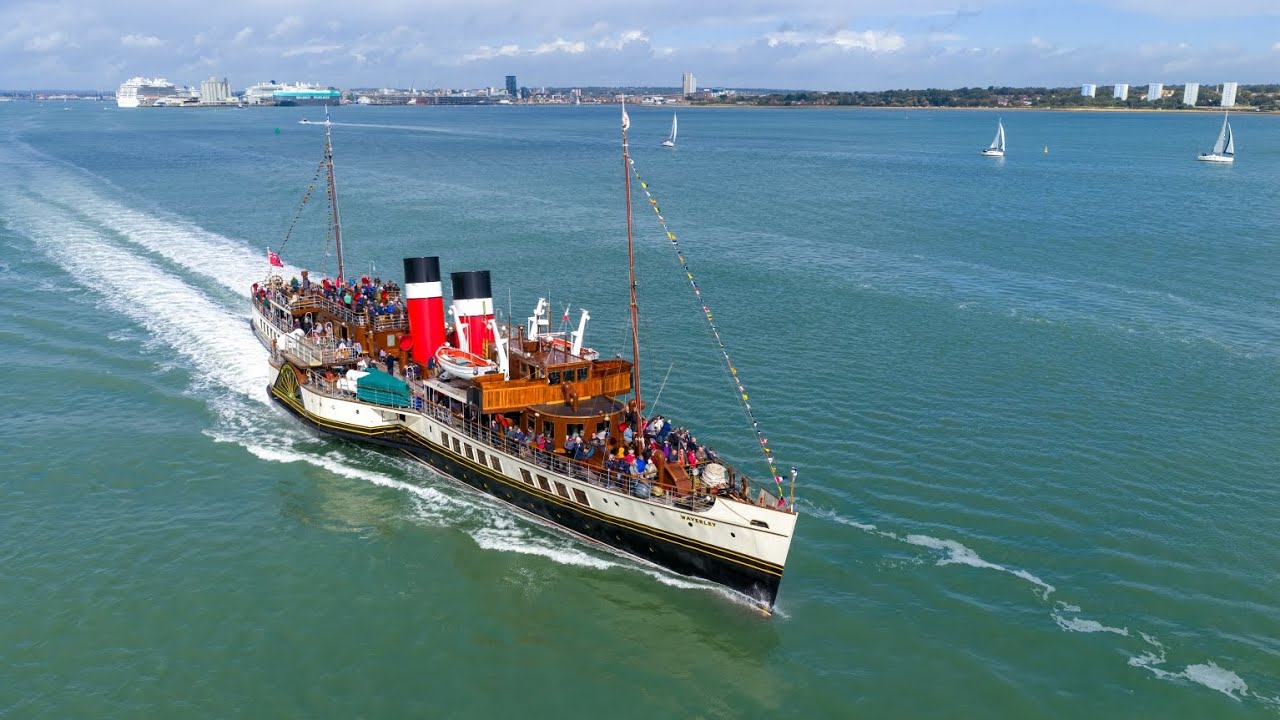 The waverley Departing Southampton 13th September 2025 mavic 4 pro 4k 60fps