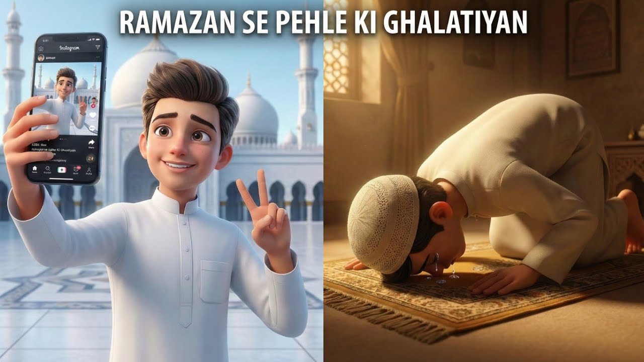 Ramazan Se Pehle Ki Ghaltiyan | Ek Masoom Bachay Ki Dil Chhoo Lene Wali Kahani | Islamic Cartoon  