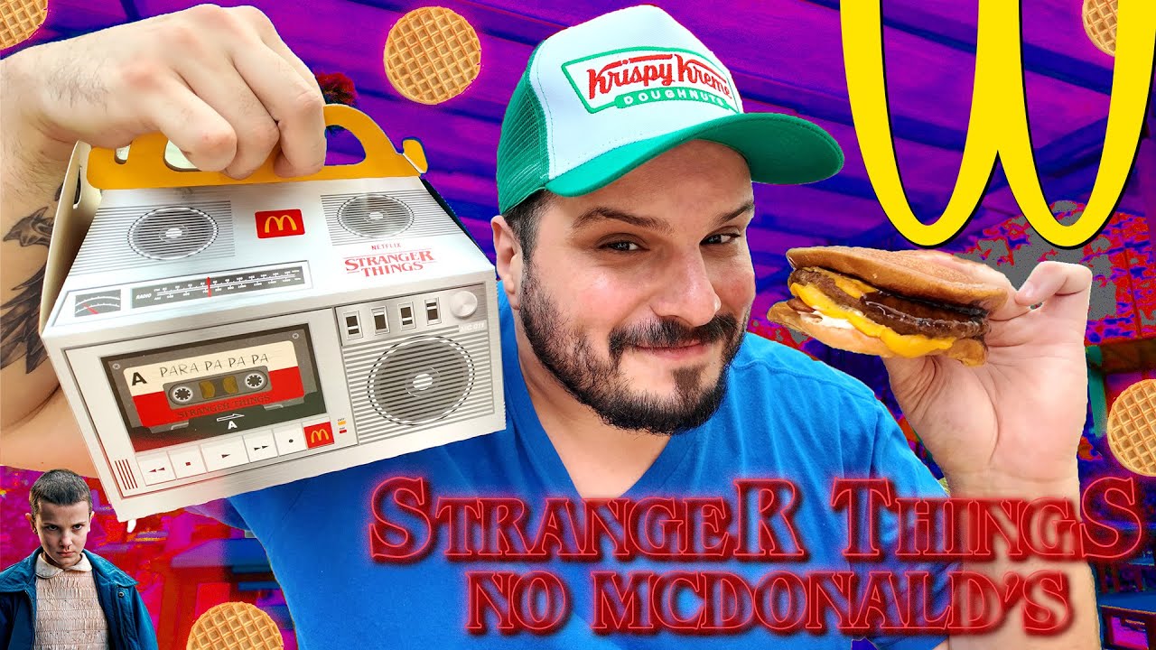 PROVEI TODO O CARDÁPIO DE STRANGER THINGS do MCDONALD'S - WAFFLE BURGER?
