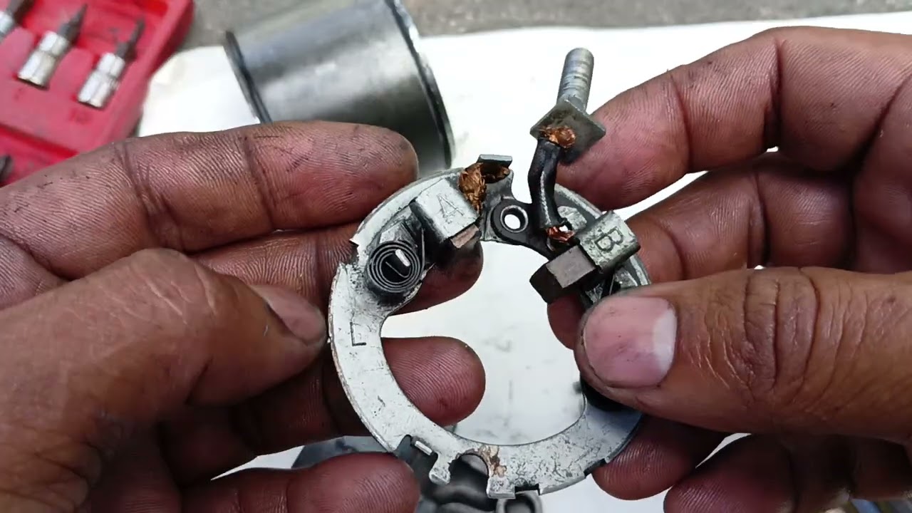 Raider 150 carb how to replace carbon brush with motor starter