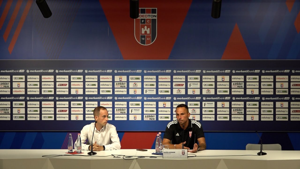 Videoton FC Fehérvár -  Aqvital FC Csákvár | mérkőzés utáni sajtótájékoztató
