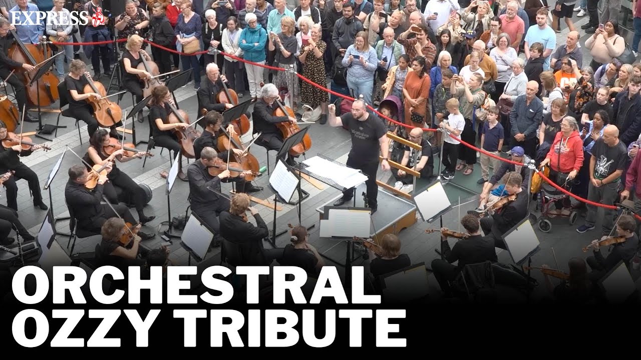 Birmingham Symphony Orchestra delivers STUNNING Ozzy Osbourne tribute live at train station