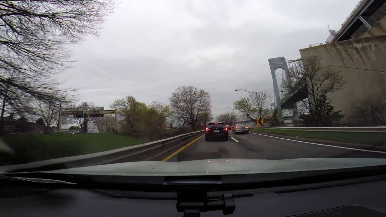 Verrazano Narrows Bridge (Lower Level) Eastbound. New York City USA