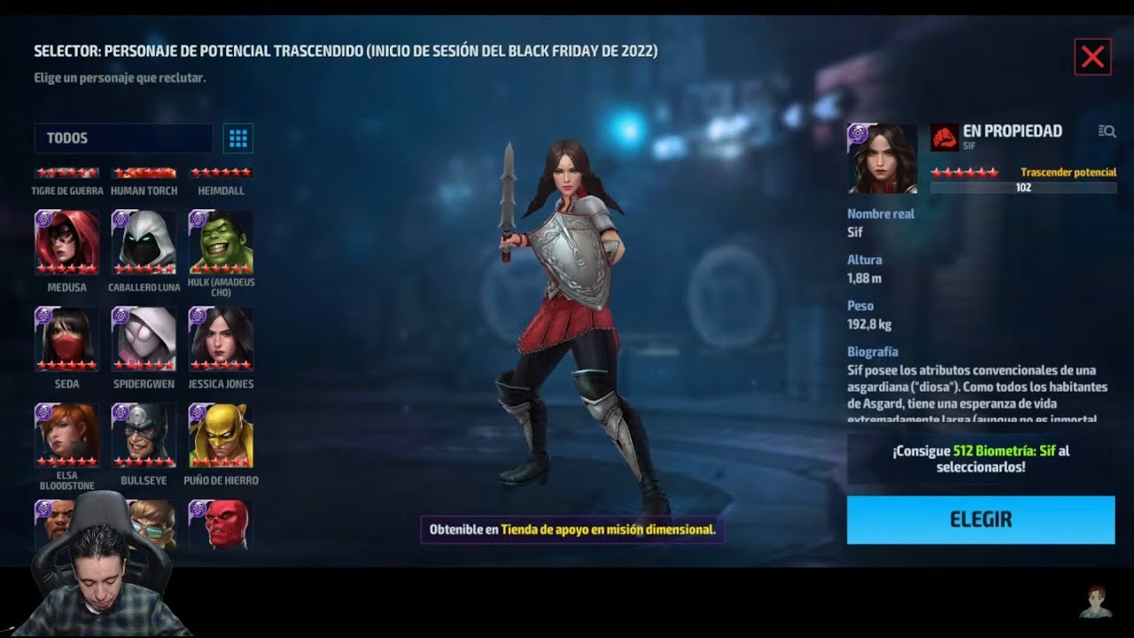 Marvel Future Fight Mejores opciones Selector POTENCIAL TRASCENDIDO Recomendaciones Top 15 Uniforme
