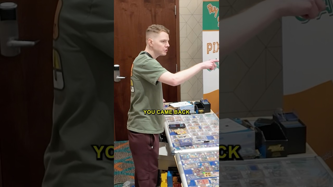 I ALMOST scammed him | Pokemon card vendor POV #pokemon #wholesome #kindness