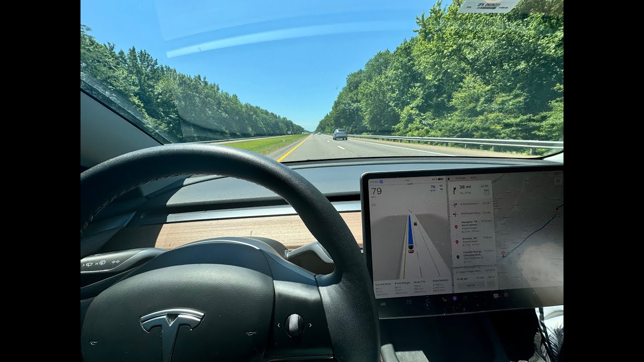 Roadtrip with my daughter her dog and her 2023 Tesla Model 3 LFP from VA to TX! #Tesla #roadtrip #ev