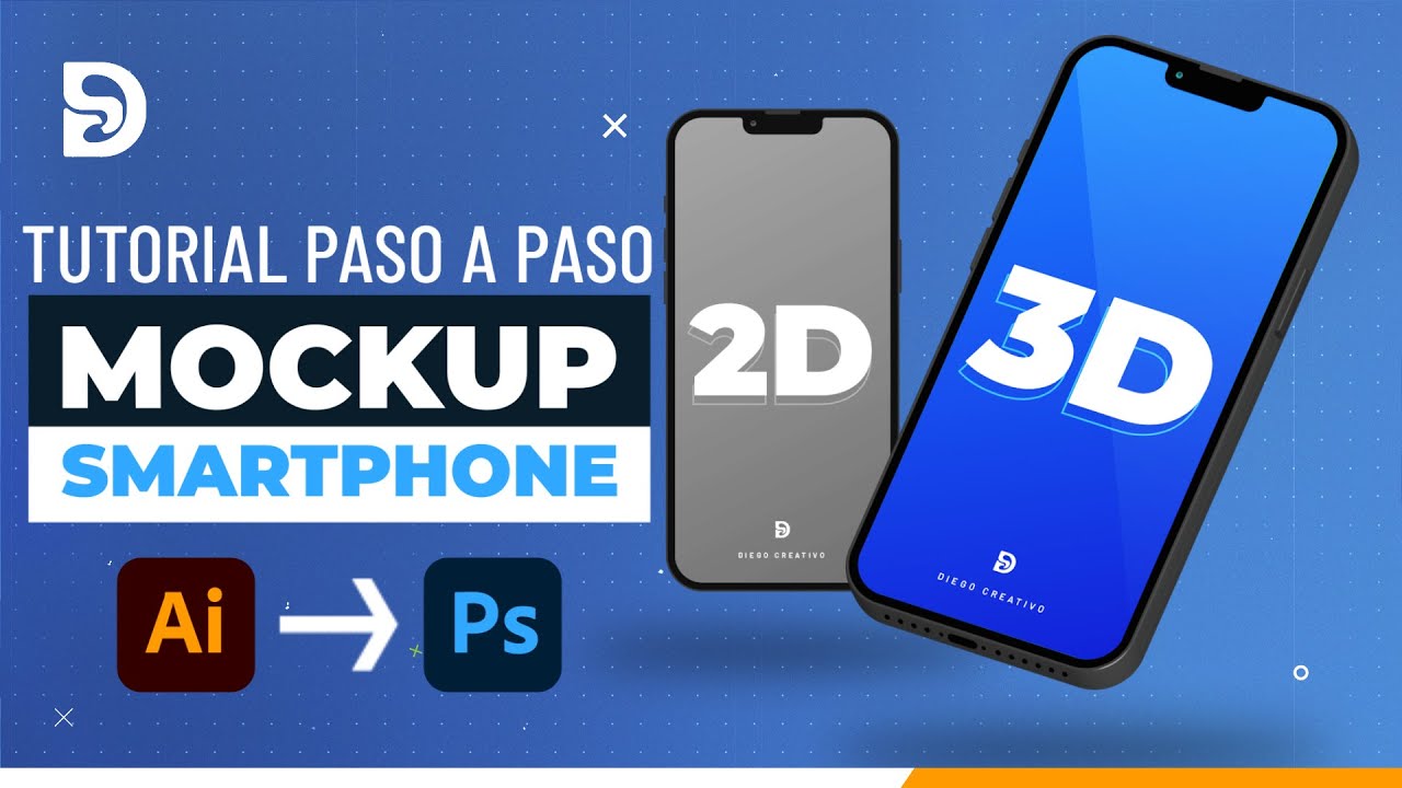 🔥TUTORIAL | Cómo crear MOCKUP de SMARTPHONE en Ilustrador y Photoshop - DESDE CERO 📱 MOCKUP iPhone