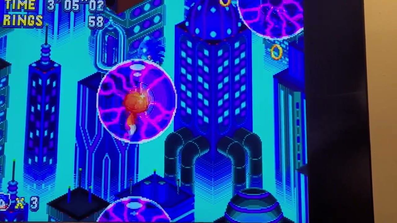 Dreamcast Sonic Mania - INK_SUB PowerVR blending TMZ1 magnetic sphere