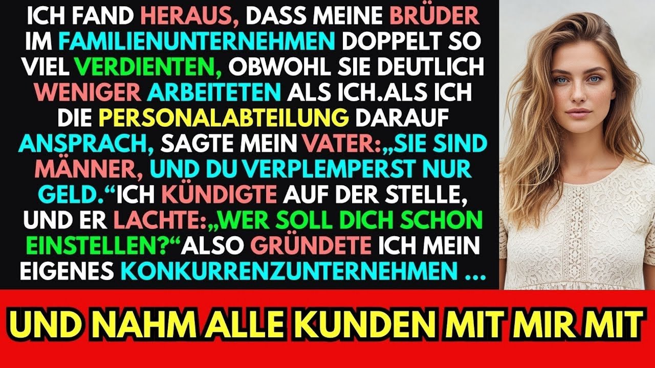 Mein Vater rechtfertigte, dass meine Geschwister bezahlt wurden–ich kündigte, er bereute es sofort