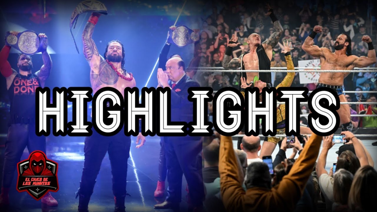 The Bloodline vs Drew Mcntyre & Rk Bro HIGHLIGHTS