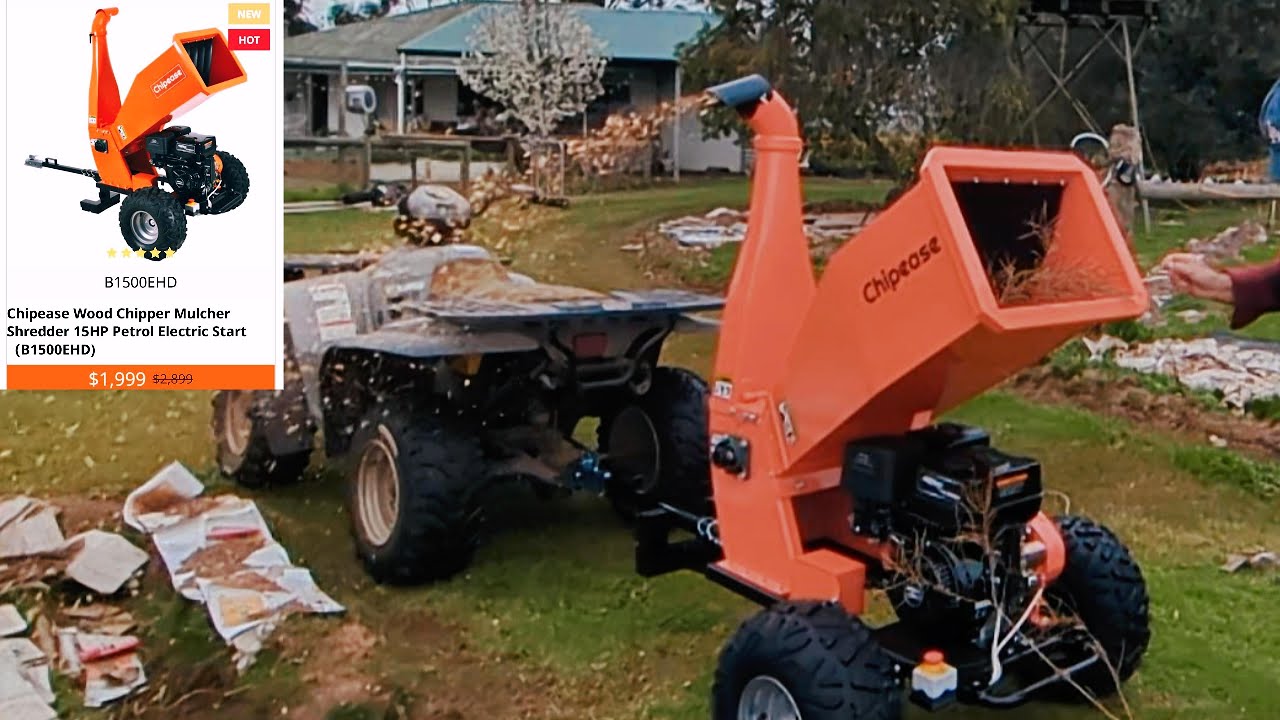 Chipease wood chipper Unbox Assembly Operation