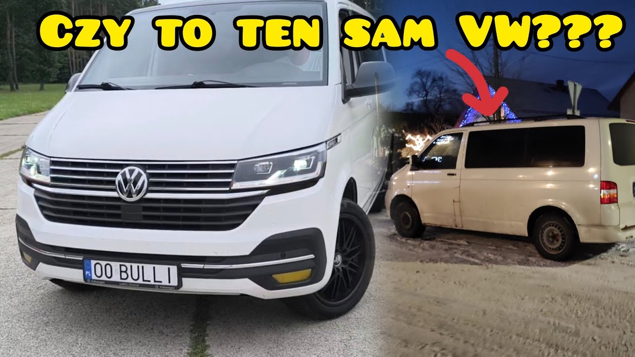 🚐💪🏆🥇Przerobiłem Volkswagen T5 Transporter na najnowszy VW T6.1 BULLI