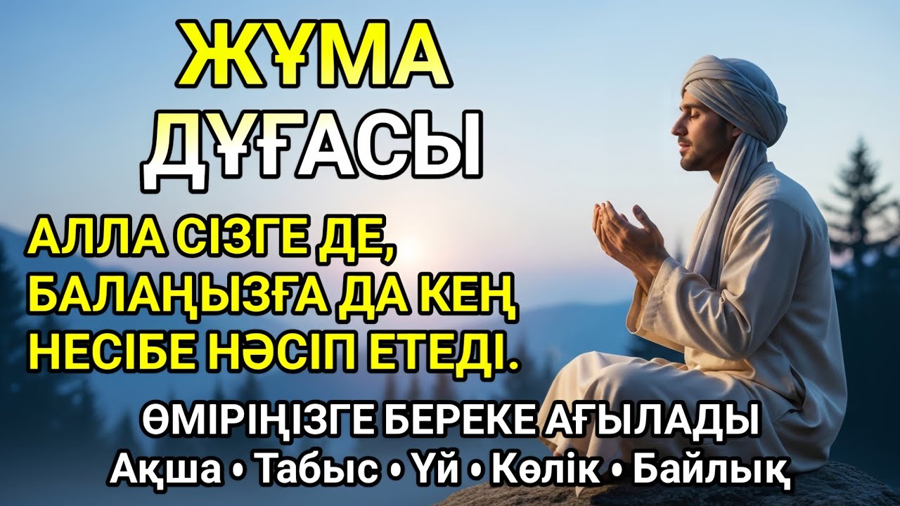 ЖҰМА КҮНІ ОҚЫЛАТЫН ДҰҒА – ӨЗІҢІЗГЕ ЖӘНЕ БАЛАҢЫЗҒА МОЛ НЕСІБЕ ТІЛЕЙТІН ДҰҒА