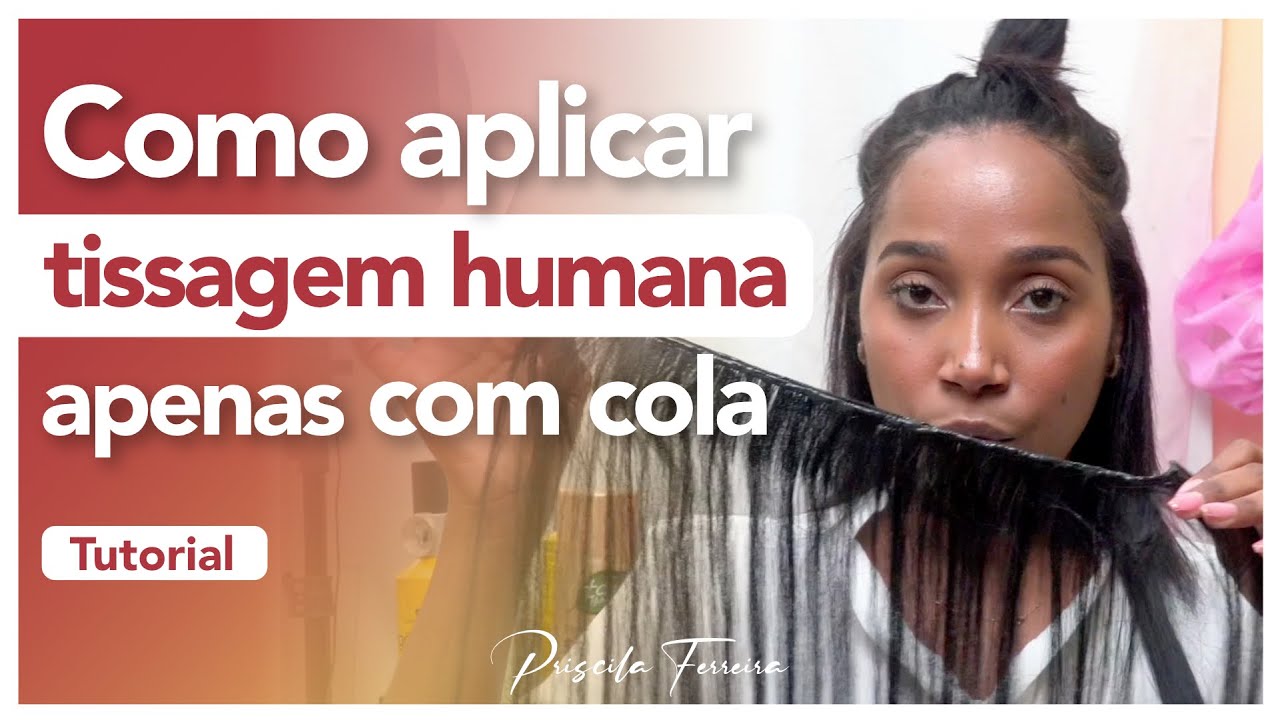 Como aplicar TISSAGEM HUMANA apenas com cola (tutorial)