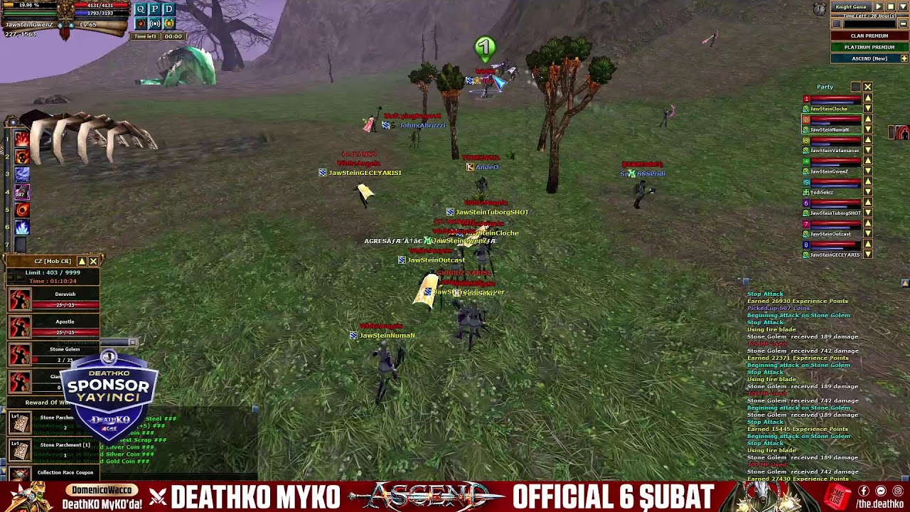 #DeathKO Ascend  - Gwen - JawStein PK Yayını