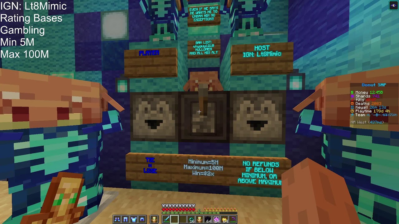 🔴DonutSMP GAMBLING $10B+, Rating Bases🔴LOW-HIGH STAKES 🔴 GAMBLING RIGHT NOW🔴