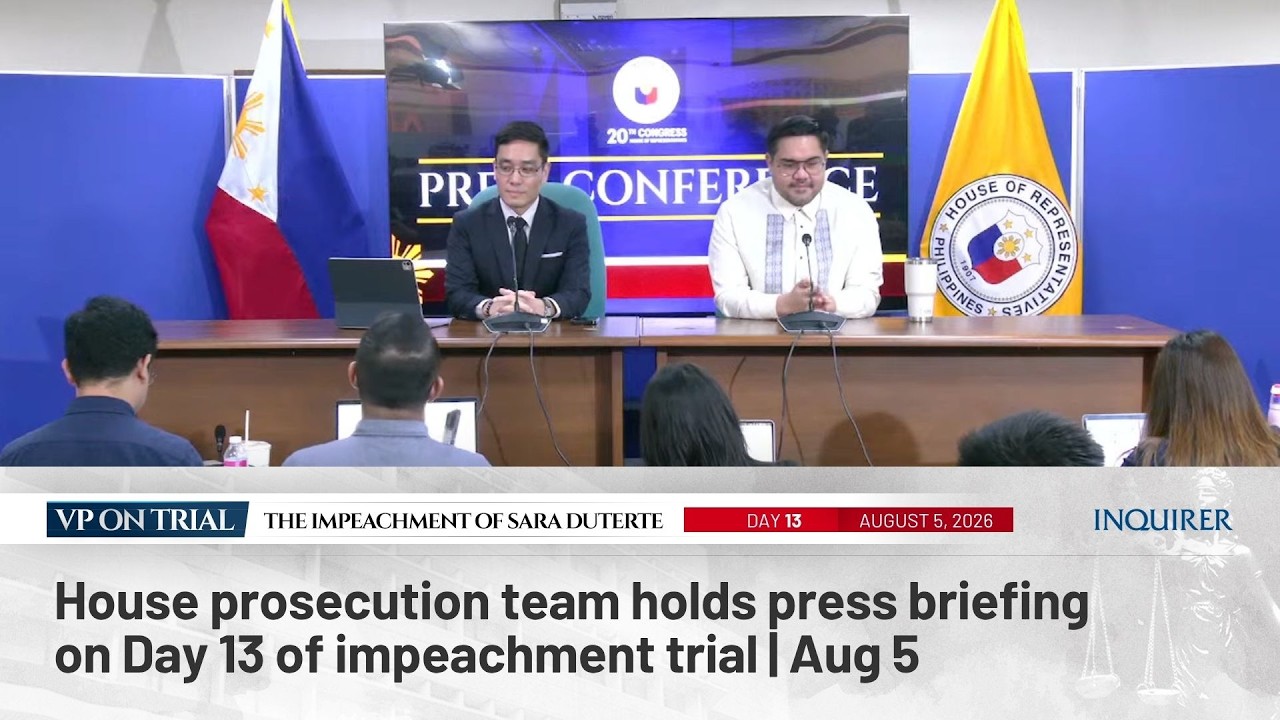 LIVE: House prosecution team holds press briefing on Day 13 of impeachment trial | Aug 5