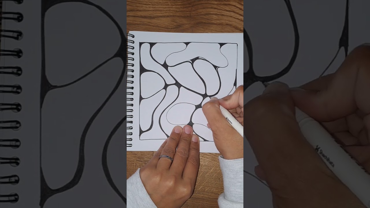 neurographic art - doodle drawing - relaxing drawing