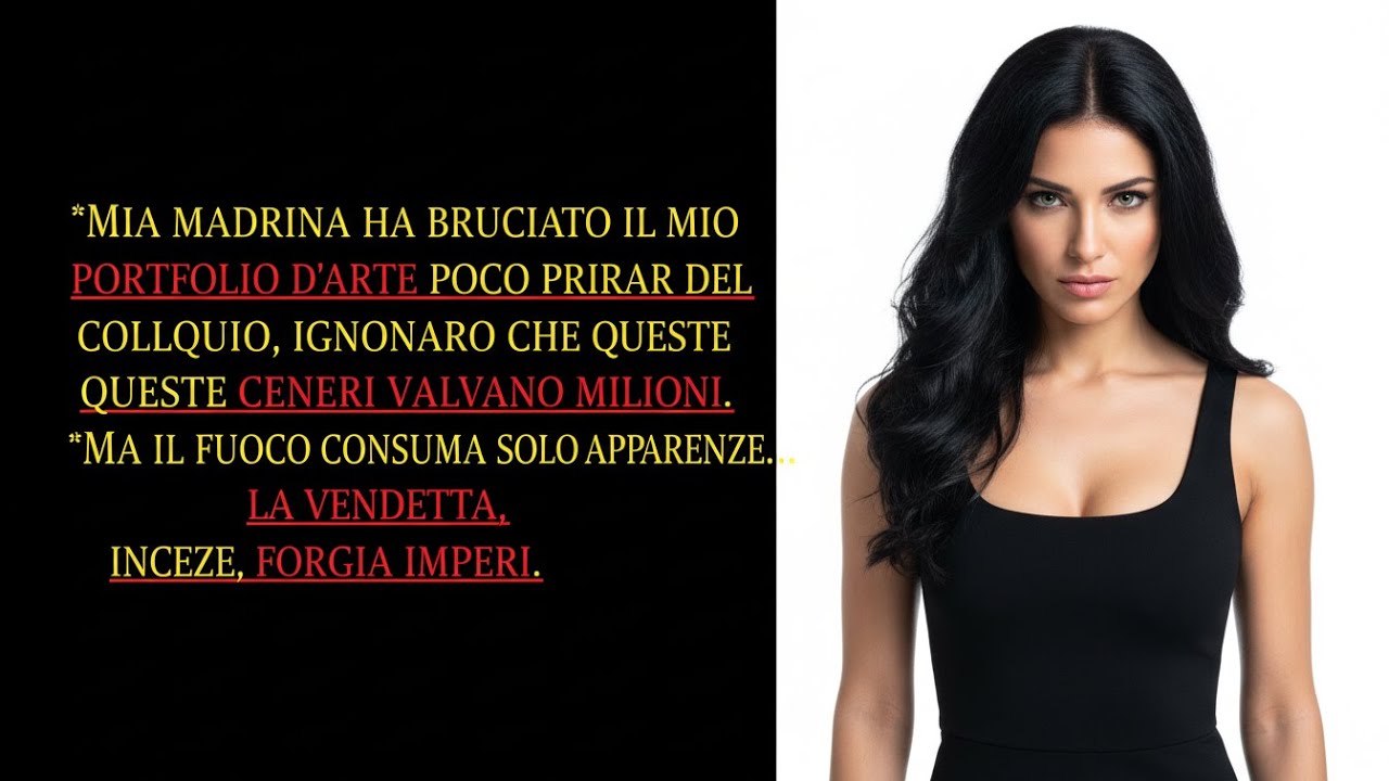 LA SUOCERA BRUCIÒ IL MIO PORTFOLIO D’ARTE PRIMA DEL COLLOQUIO, IGNARA CHE QUELLE CENERI........