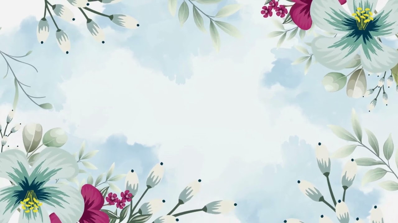 4K Wedding Floral Invitation Background Video | Stocklate #backgroundvideo