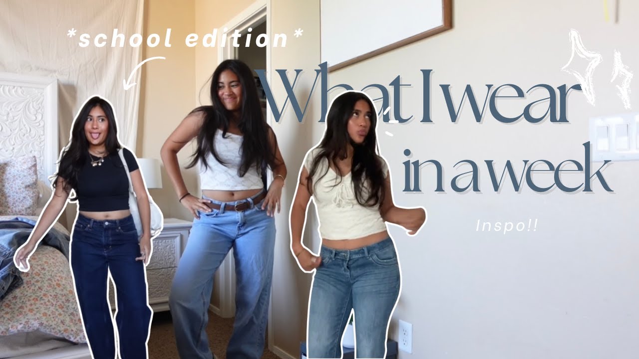 WHAT I WEAR IN A SCHOOL WEEK|AFTER SCHOOL VLOG, MORNING ROUTINE, SKINCARE, MAKEUP, ETC...