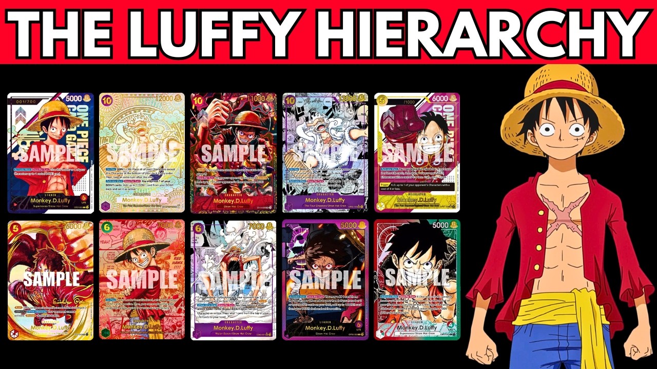 The Best 10 Luffy Cards on the Planet - The Luffy Hierarchy (Tier 1)