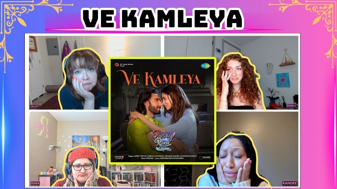 VE KAMLEYA Song REACTION| Ranveer Singh| Alia Bhatt| ROCKY AUR RANI KI PREM KAHANI