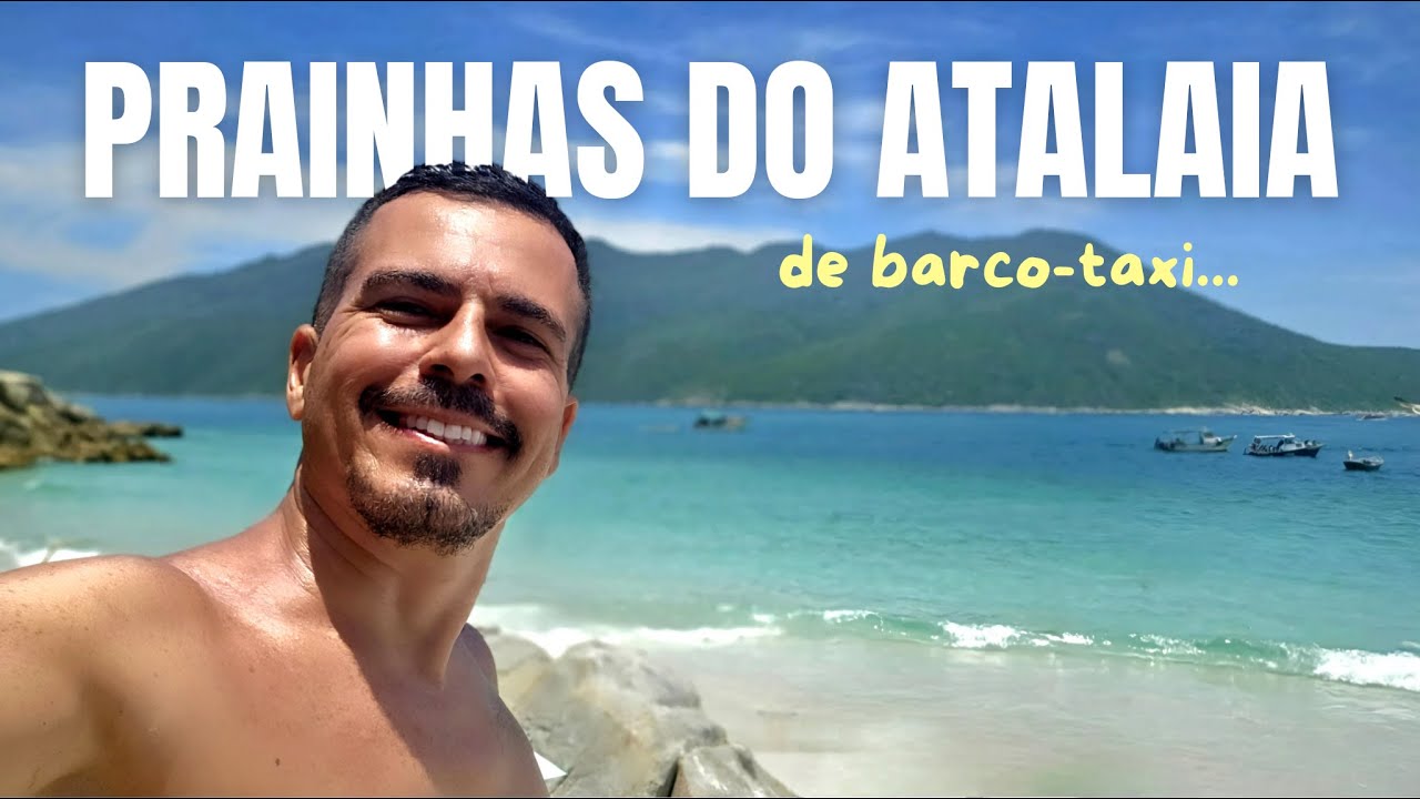 Visitando as Prainhas do Atalaia de barco-taxi