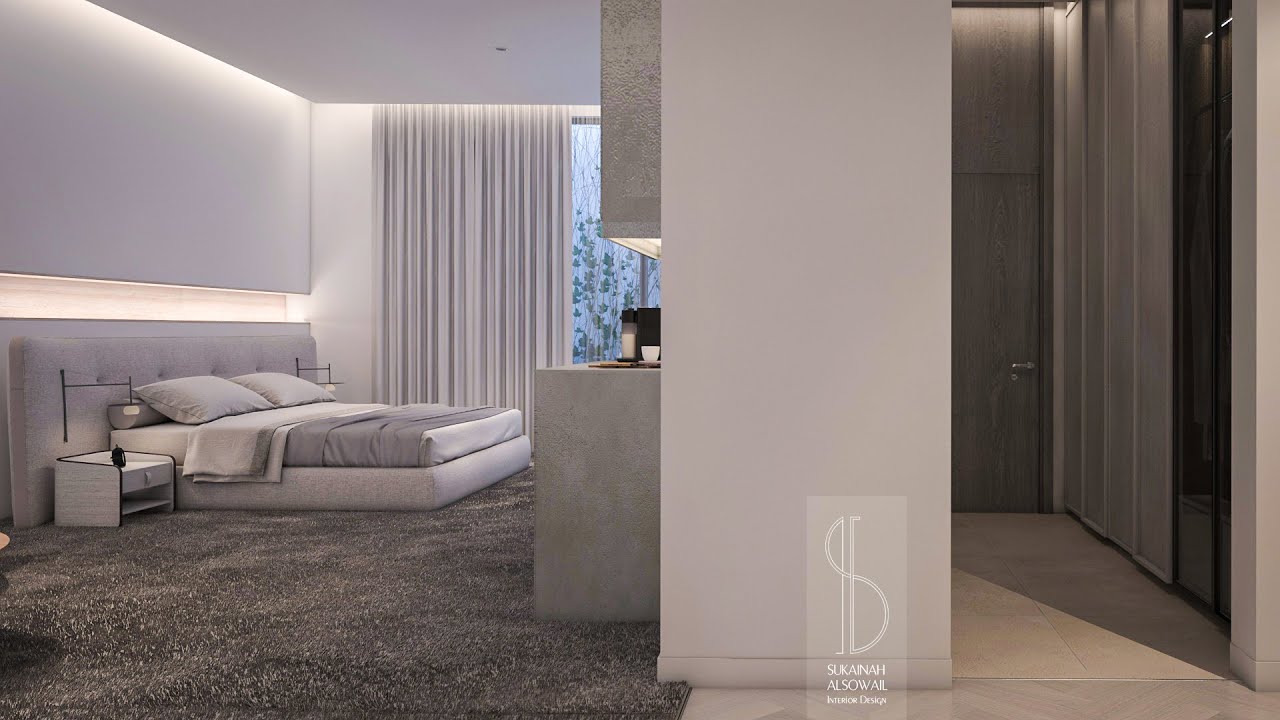 تصميم جناح غرفة نوم رئيسية .Master Bedroom Suite Design