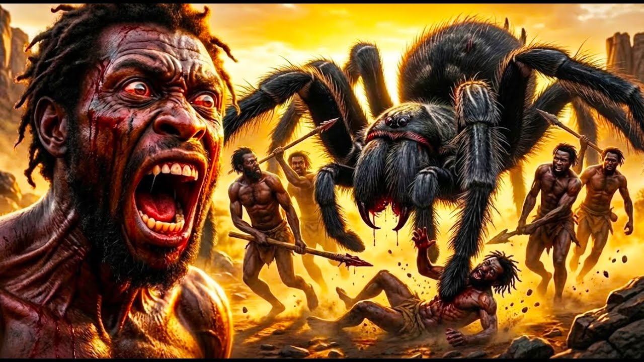 Spears vs  GIANT SPIDERS The Last Stand of a Prehistoric Tribe 4K Cinematic
