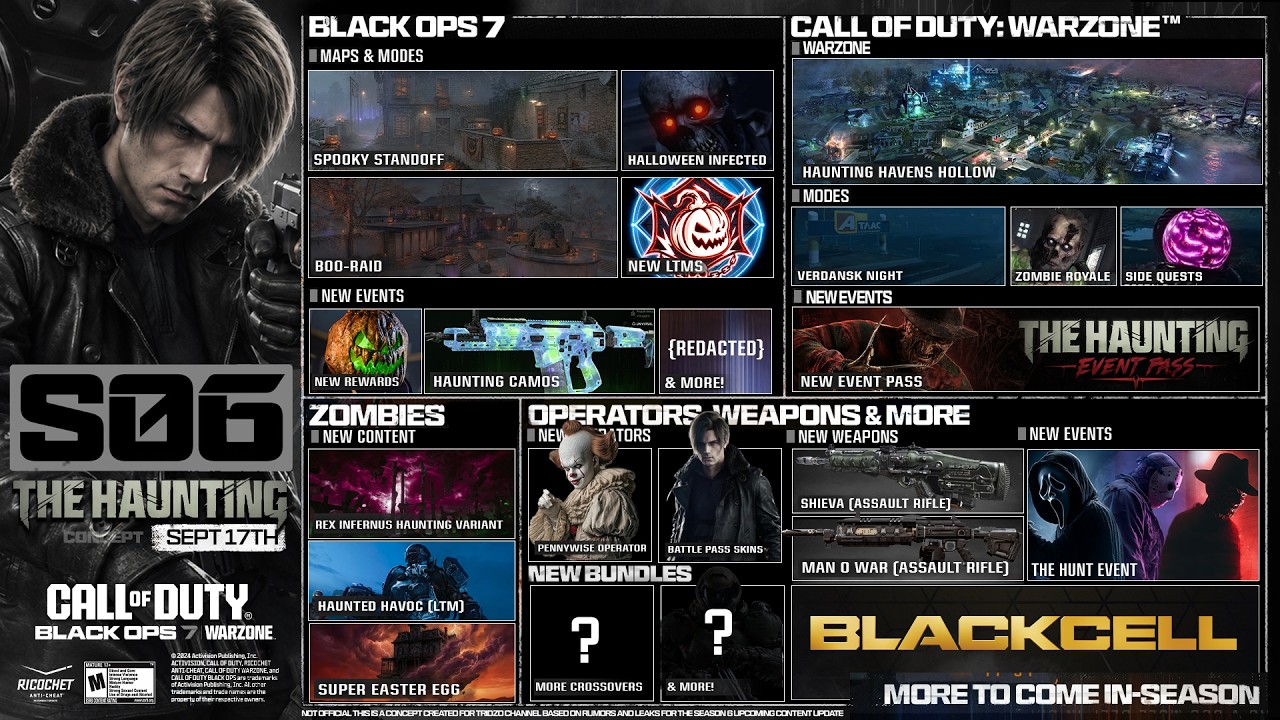 ПОЛНАЯ дорожная карта обновления &laquo;Призраки&raquo; 6-го сезона Black Ops 7! (Новые кроссоверы, боевой пр...