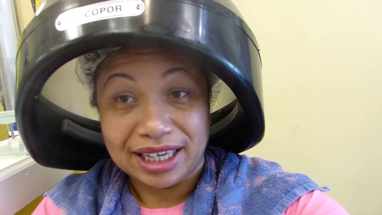Dominican Blowout On Color Treated Hair (Very detail Video) Part 1