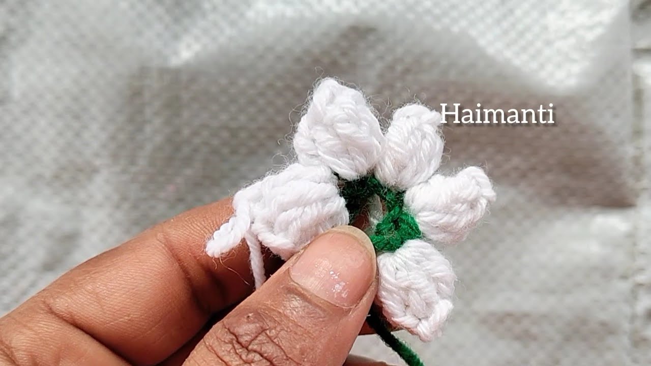 Beautiful crochet gajra design for beginners খুব সুন্দর কুশিকাঁটার গাজরা ডিজাইন 👌