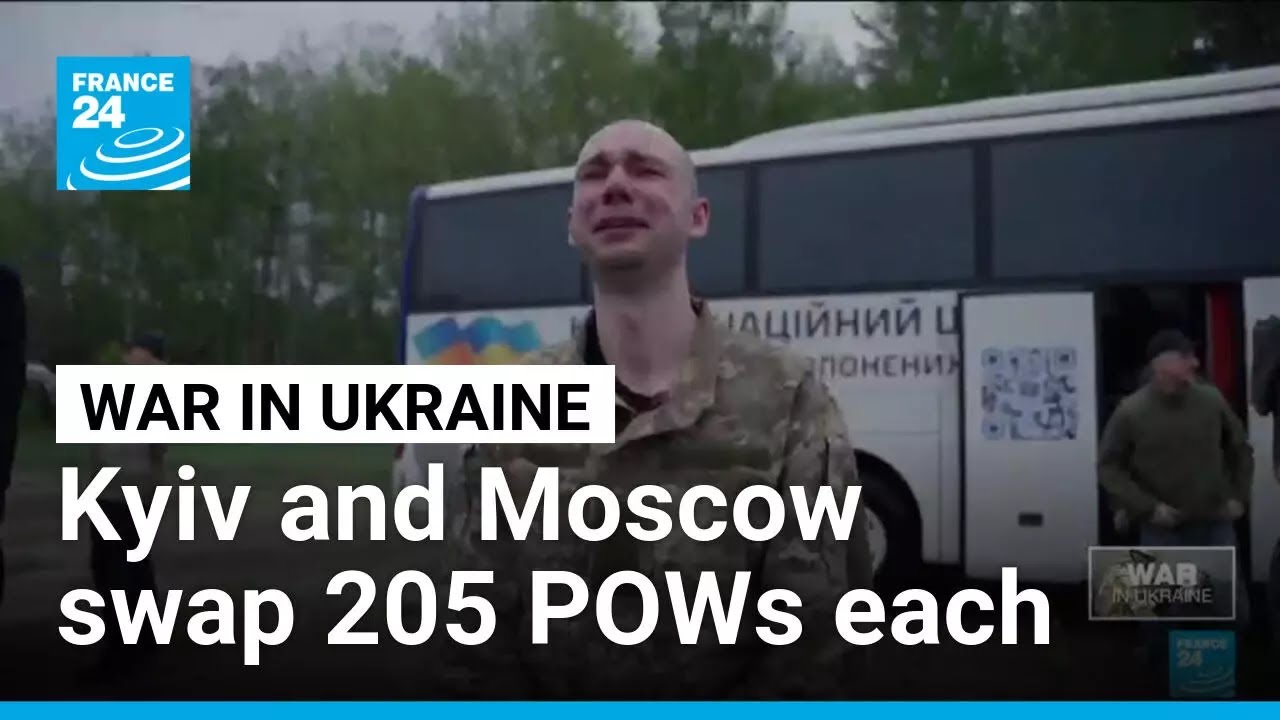 Russia and Ukraine swap 205 prisoners of war each &bull; FRANCE 24 English