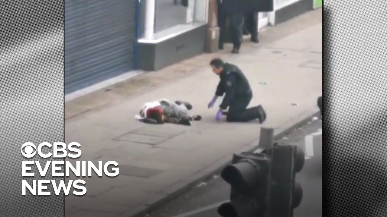 Video shows aftermath of deadly London stabbing attack