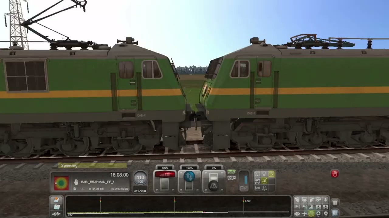 🚆120 BCNA Wagon Heavy  | 6 WAG7 + 2 WAG9 Locomotives | Pathankot to Bari Brahman | Train Simulator
