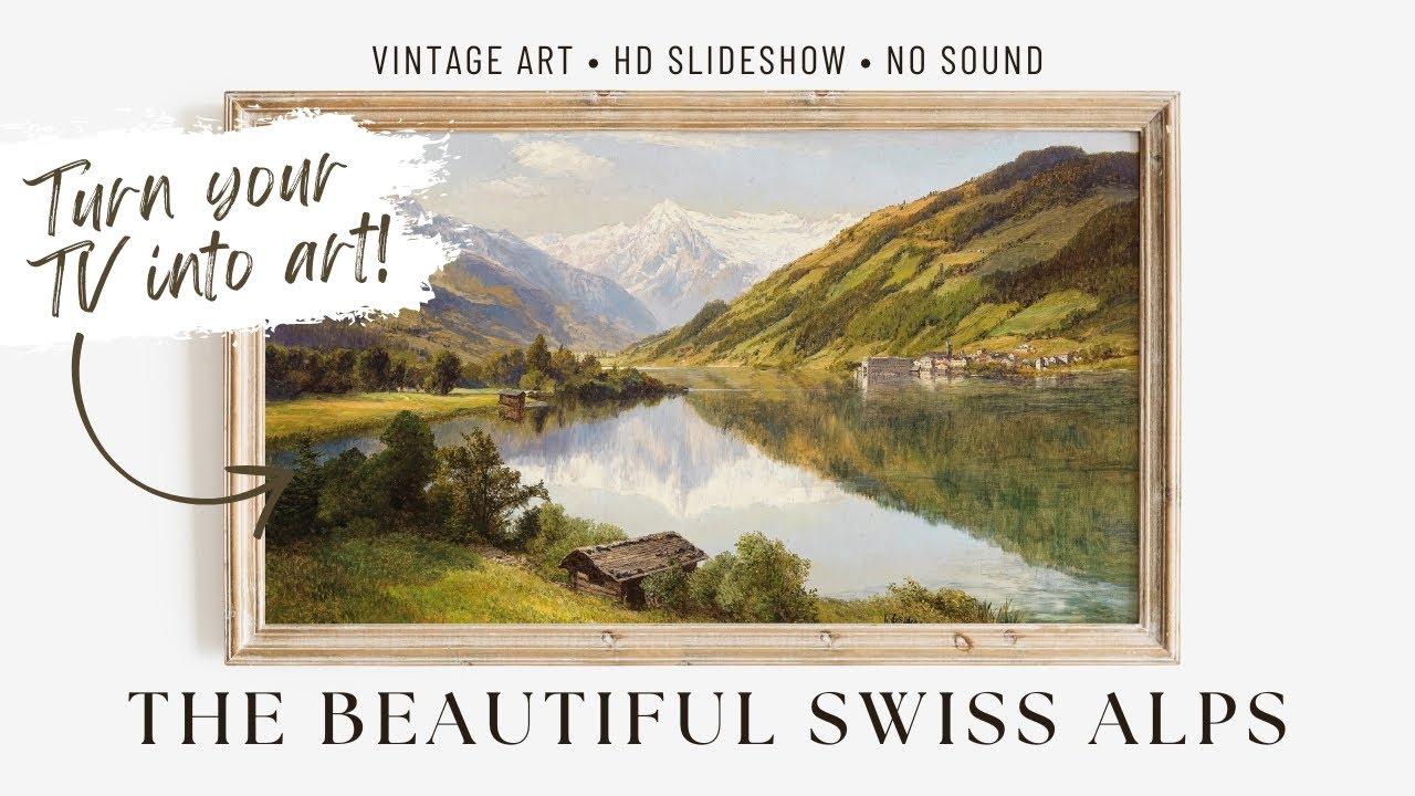 Beautiful Mountain Landscapes | Vintage Art Slideshow for Your TV | HD 