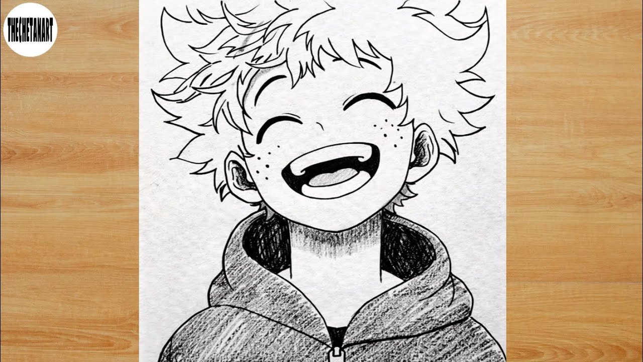 How to Draw Deku (Izuku Midoriya) 😊 | Easy Anime Drawing Tutorial Step by Step