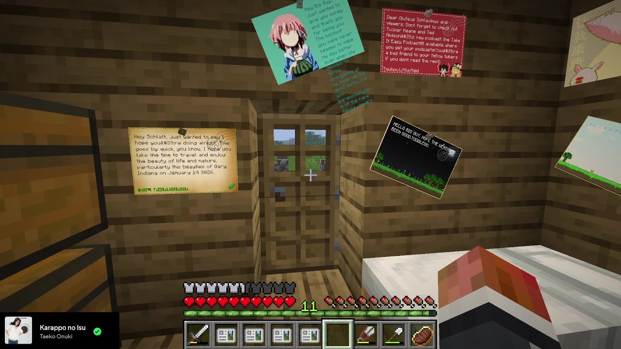 Jschlatt 2025-02-26: (Minecraft SDMPLive) hard at work (UNMUTED)