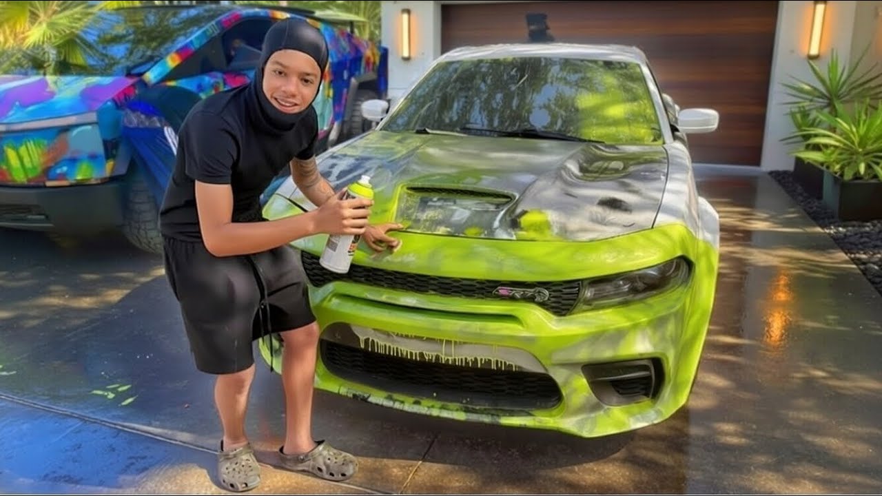 I PAYED COREY $1 FOR A PAINT JOB ON A HELLCAT WIDEBODY KIT !