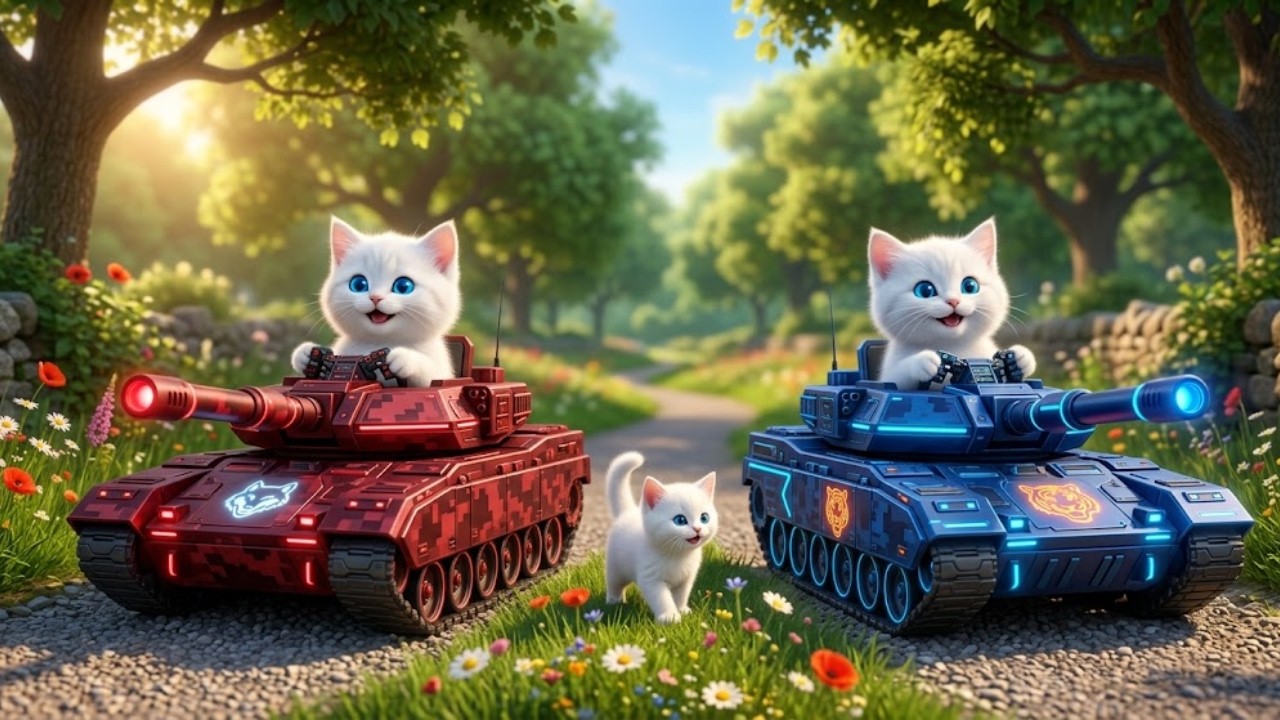 Mama Cat Trims Fur on the Farm and Makes Tiger Hat For Kittens At Home🐾🐈🐯