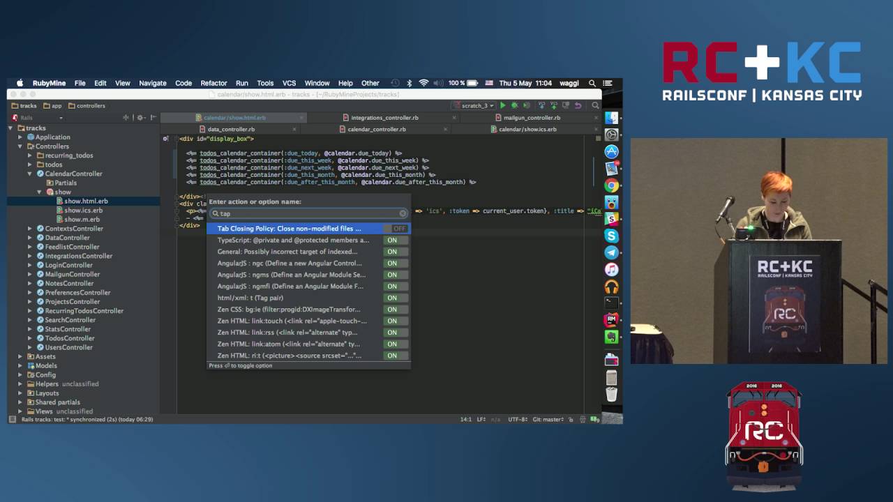 RailsConf 2016 - Power up Your Development with RubyMine by Tatiana Vasilyeva