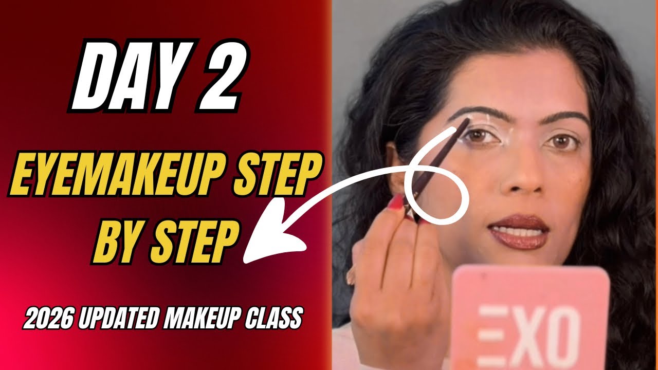 EYEMAKEUP CLASS DAY 2 UPDATED 2026|PROFESSIONAL MAKEUP CLASSFREE| PRATIBHA
