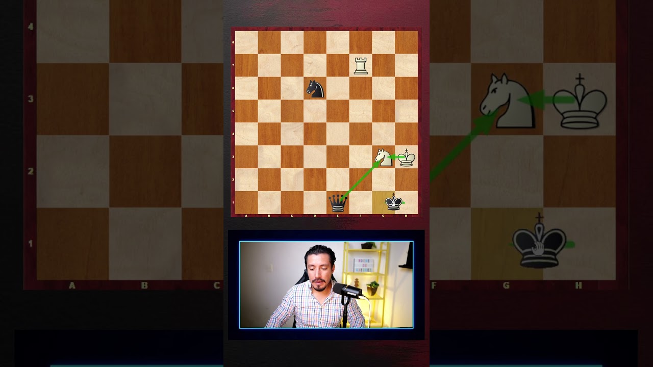 Brillante forma de salvar la partida! #ajedrez #chess