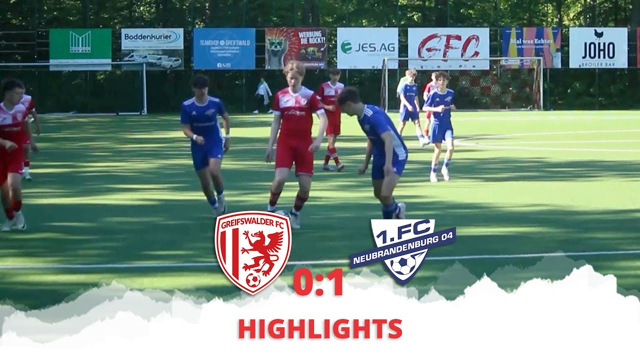 HIGHLIGHTS | Greifswalder FC U15 - 1. FC Neubrandenburg | Verbandsliga MV - Saison 23/24