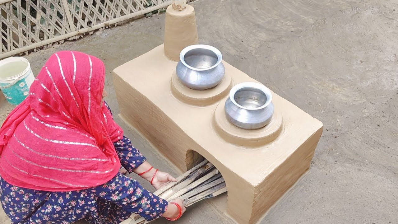 How to make Smokeless Chulha at Home with Bricks। Primitive Technology Oven and Chulha।Mitti Chulha 