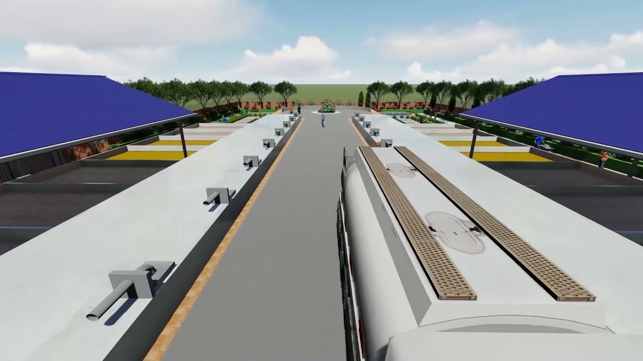 3D visualization of Faecal Sludge Treatment Plant(FSTP) as per DPR of Lahan Municipality.