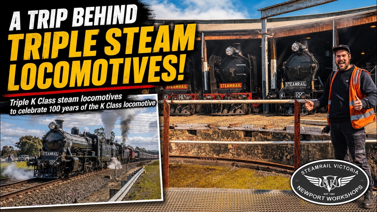 A Trip with Triple K Class Steam Locomotives to Traralgon