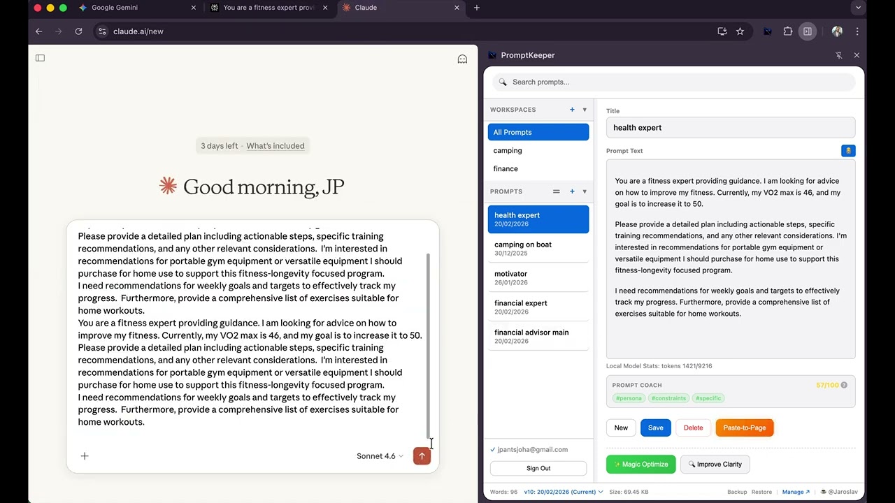 How to Manage 1,000 AI Prompts Without Going Crazy - PromptKeeper v2.2 - Your On-Device Prompt Coach